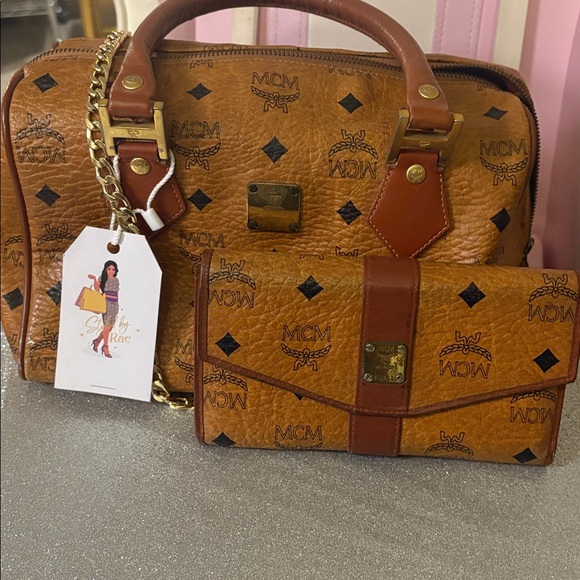 MCM Handbags - McM Boston Bag and kisslock wallet Bundle